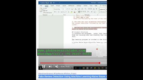 Fake Review Detection Using Machine Learning Naive Bayes Algorithm PYTHON PROJECT
