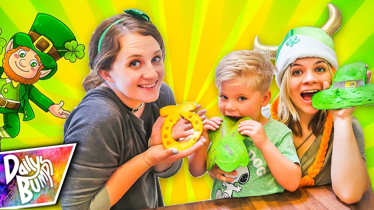 canon definicion PANCAKE ART CHALLENGE! ☘️ Learn how to make St. Patrick’s Day Emoji Pancakes!