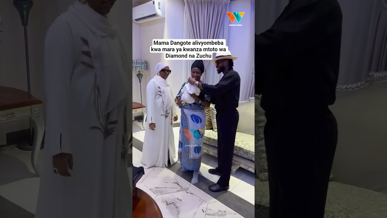 Mama Dangote Kwa Mara ya Kwanza Ambeba Mtoto wa Diamond na Zuchu