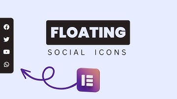 How To Create Floating Social Icons In Elementor || Wordpress Elementor Tips And Tricks || DCreato