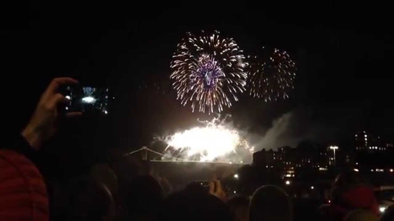 Clifton suspension bridge 150th anniversary firework display YouTube