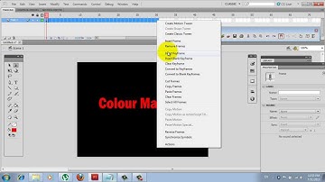 Adobe Flash Animation Tutorial CS5 2013- How to do Colour Masking