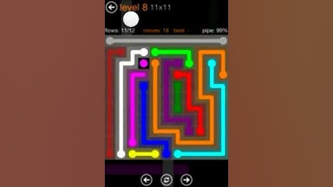 Flow Free 11x11 Level 8 walkthrough Jumbo Pack (iPad)