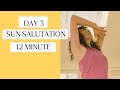 Day 3 Surya Namaskar | Shoulder &amp; Rotator Cuff Safety (12-Min Mindful Flow)