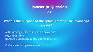 JavaScript Interview Mastery: 50 Questions and Answers for Tech Interviews! 23