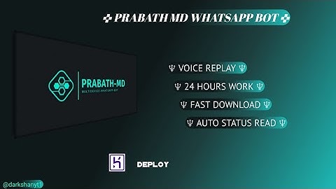 how to create prabath md whatsapp  bot || deploy heroku || 24×7 work ✅
