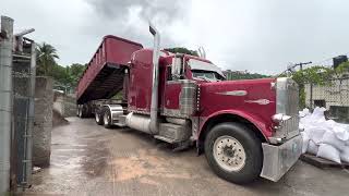 Shaqo | Peterbilt 379 With 3406e and 4.10 Ratio & 18 speed transmission | REVERSING AND TIPPING OFF