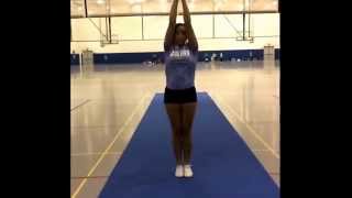 Slow motion toe touch tuck