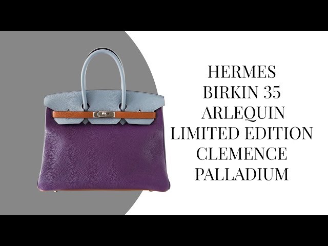 Hermes Birkin 35 Bag Neutral Etoupe Clemence Palladium • MIGHTYCHIC • 