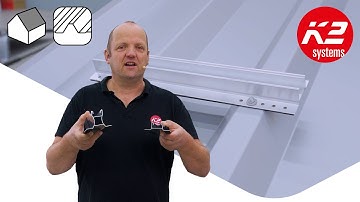 Mounting MiniRail System for PV systems on trapezoidal sheet metal