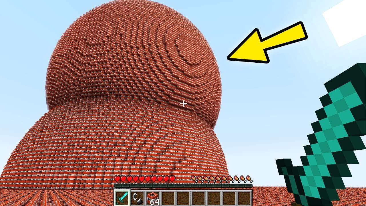how to make a big explosion in minecraft