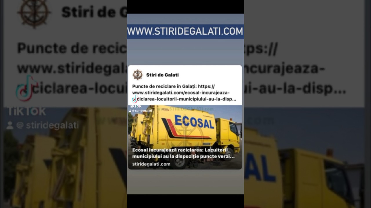 Puncte de reciclare în Galați: Vezi pe StiriDeGalati.com