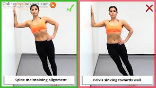Side Plank Exercise Variations - Wall Side Plank