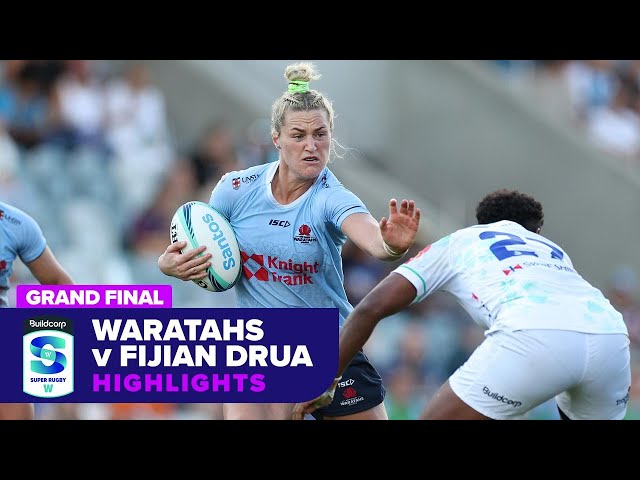 Waratahs v Fijian Drua Highlights | Grand Final | Super Rugby Women's 2024 class=
