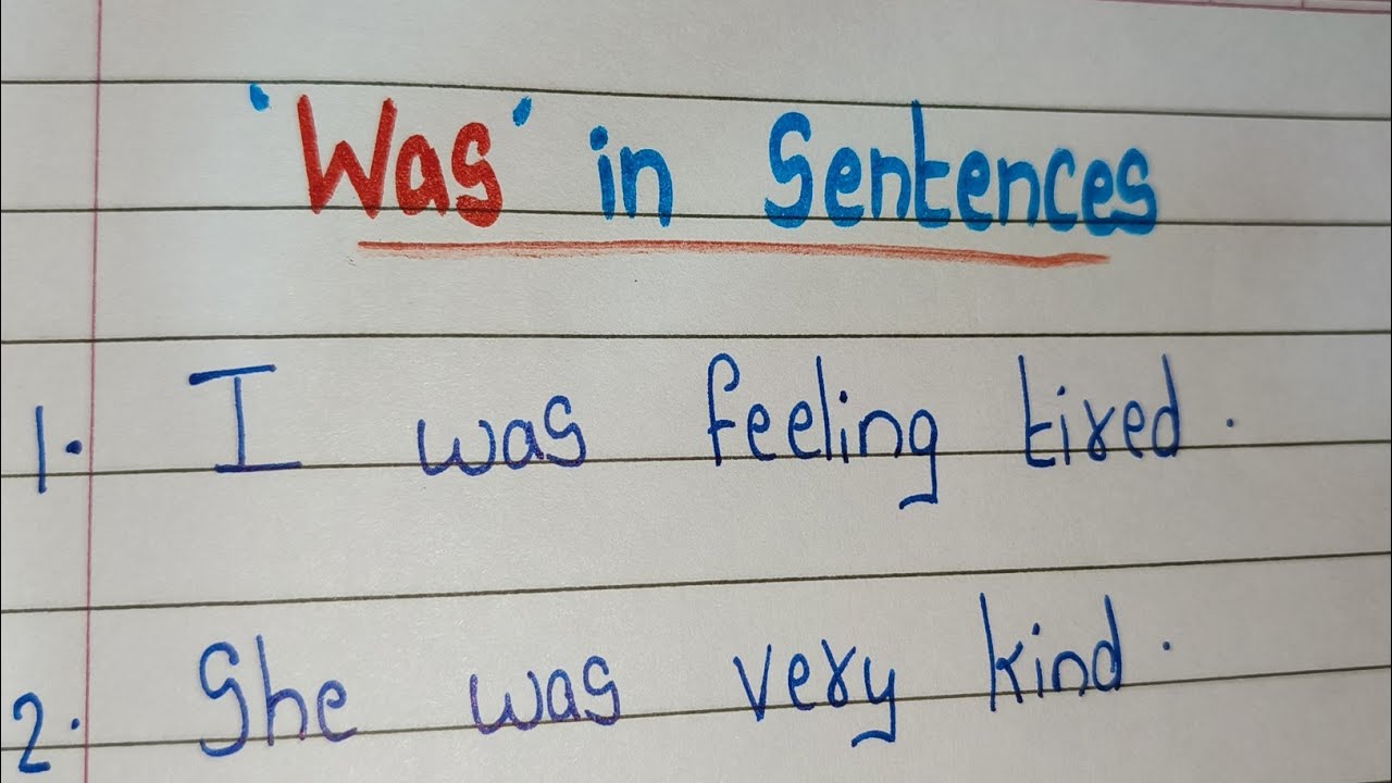 ' WAS' in Sentences | 10 Examples Was in Sentences| Was Sentences in ...