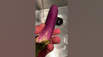 Putting My Eggplant Inside Garbage Disposal #shorts
