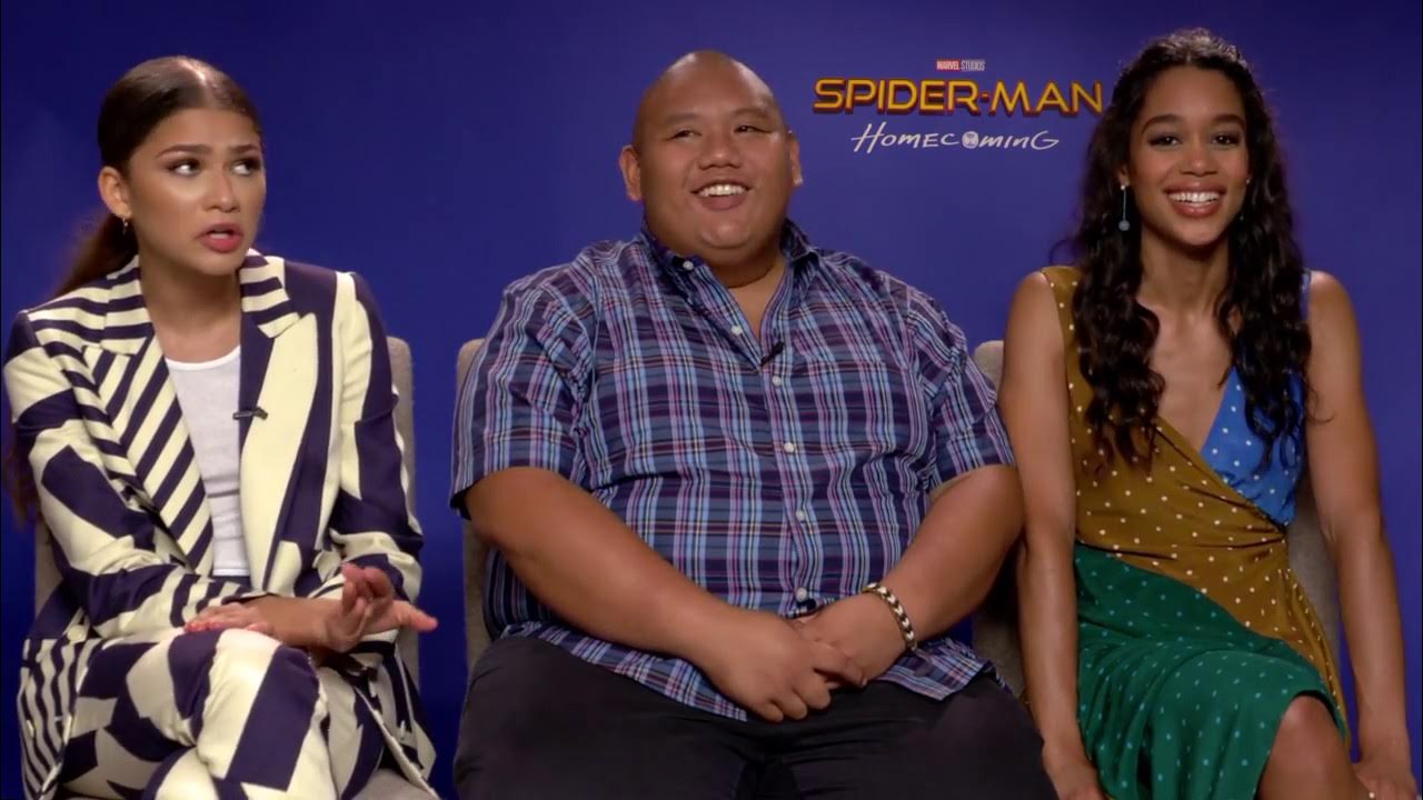 Spider-Man Homecoming Zendaya, Laura Harrier & Jacob Batalon Interview