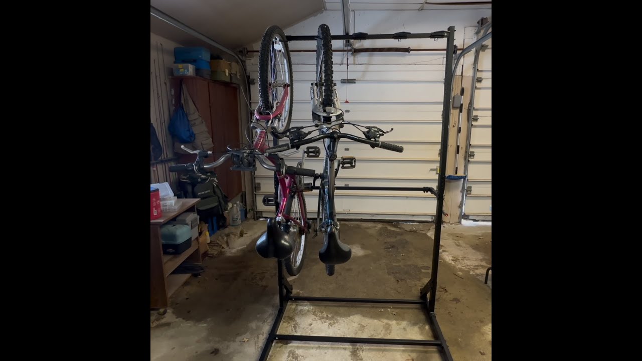 How to Assembly a Freestanding Bike Storage Rack #DIY #bike #home - YouTube