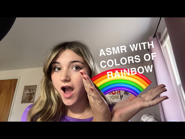 ASMR with colors of rainbow