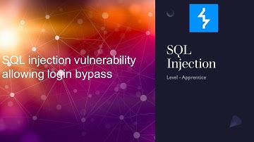 Burp Suite: SQL injection | Apprentice | SQL injection vulnerability allowing login bypass