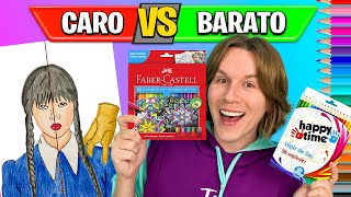 TESTANDO MATERIAL ESCOLAR CARO VS BARATO: LÁPIS DE COR | COLORINDO A WANDINHA