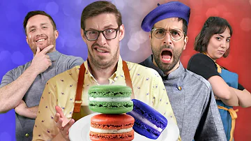 Try Guys Ruin French Macarons w/Pro Chefs • Phoning It In