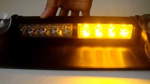 8 LED High Power Strobe Flashing Deck Dash Warning Light Canada