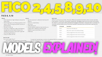 EVERY FICO Model EXPLAINED! (FICO 2,4,5,8,9,10,10t)
