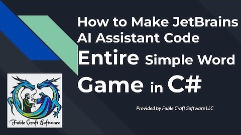 🎮 How to Make JetBrains AI Assistant Code an Entire Word Game in C#! 🚀