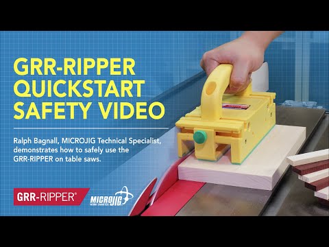 GRR-RIPPER QuickStart Table Saw Safety Video by MICROJIG