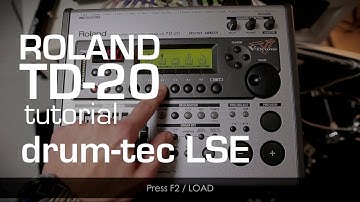 Roland TD-20 v-drums tutorial: Loading the drum-tec Live Sound Edition