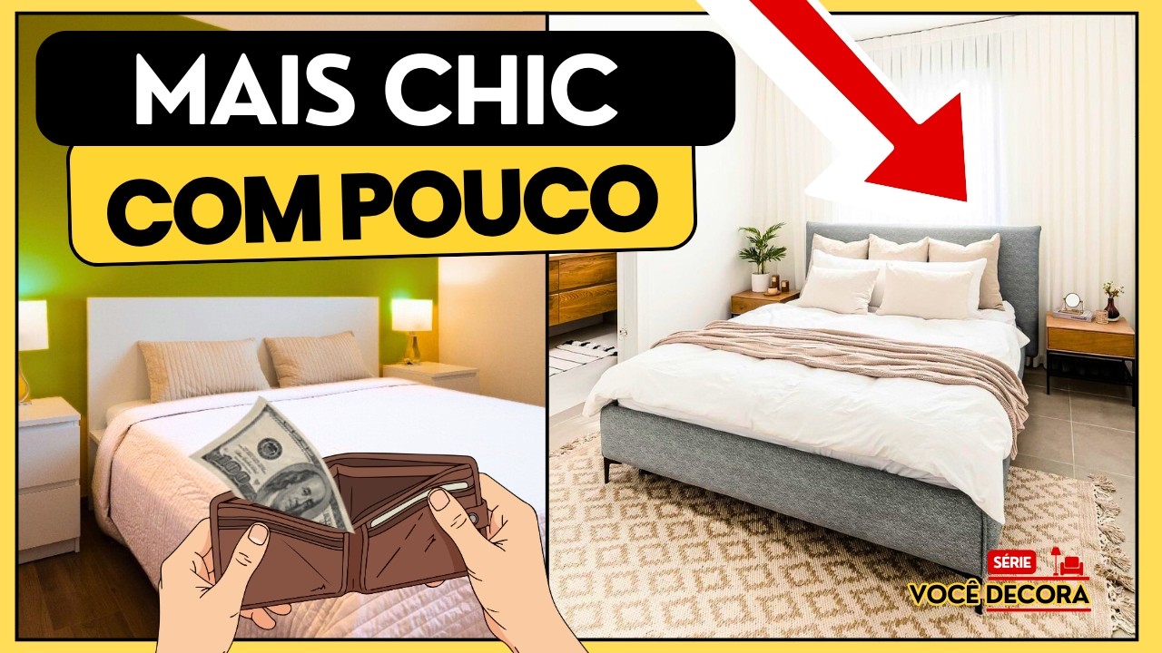🤑QUARTO CHIC SEM GASTAR MUITO | 10 ideias de decoração simples e elegante