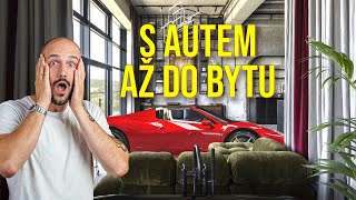 Exkluzivní loft s autovýtahem až do bytu, designovým nábytkem a wellness | Vanguard Prague