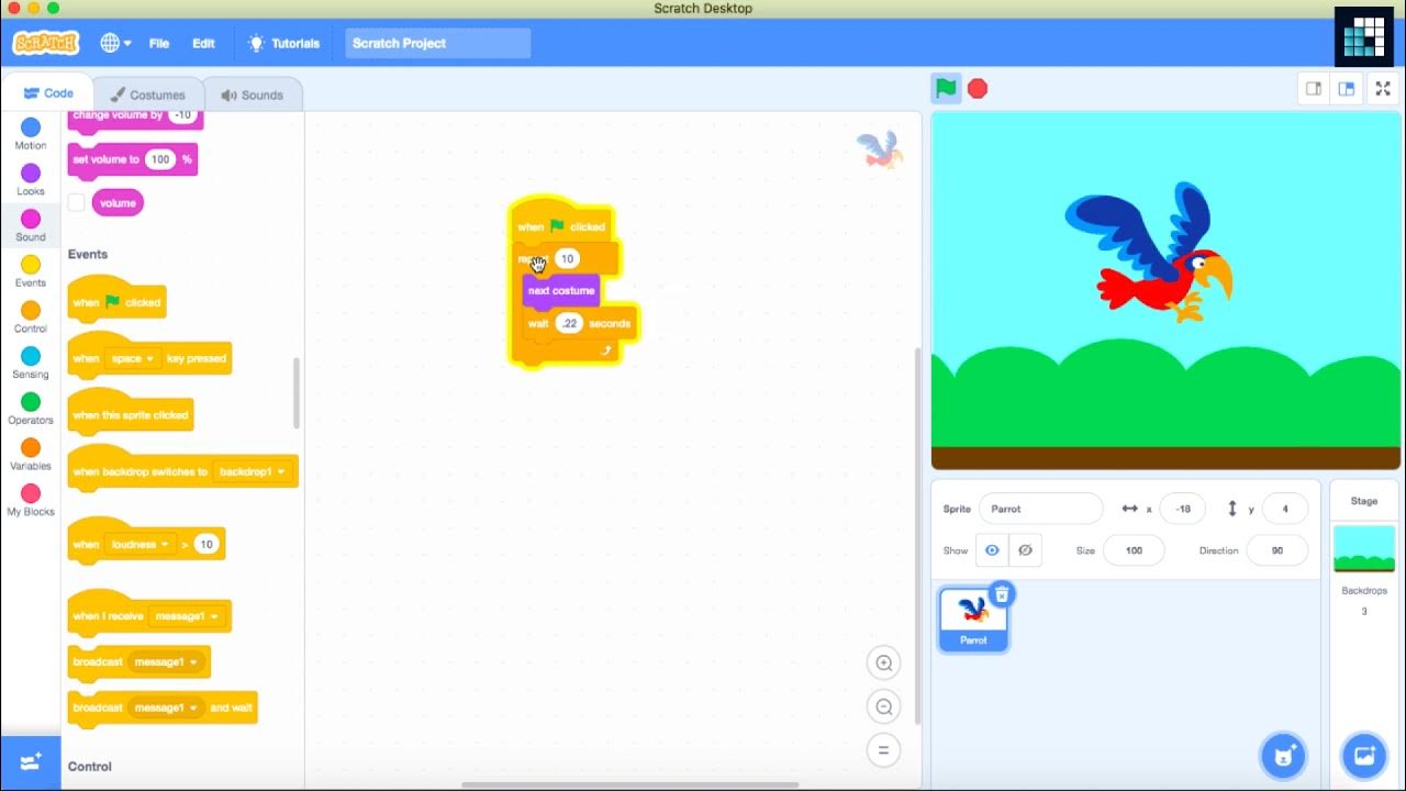 12 Change Costume in Scratch YouTube