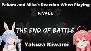[SPOILER WARN] Pekora and Miko's Reaction When Playing 13th Chapter of Yakuza Kiwami【Hololive EnSub】