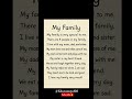 My Family #english #englisheducation #spokenenglish #englishlearningclass #learnenglish