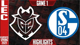 G2 vs S04 Highlights Game 1 | LEC Spring 2021 Round 1 | G2 Esports vs Schalke 04