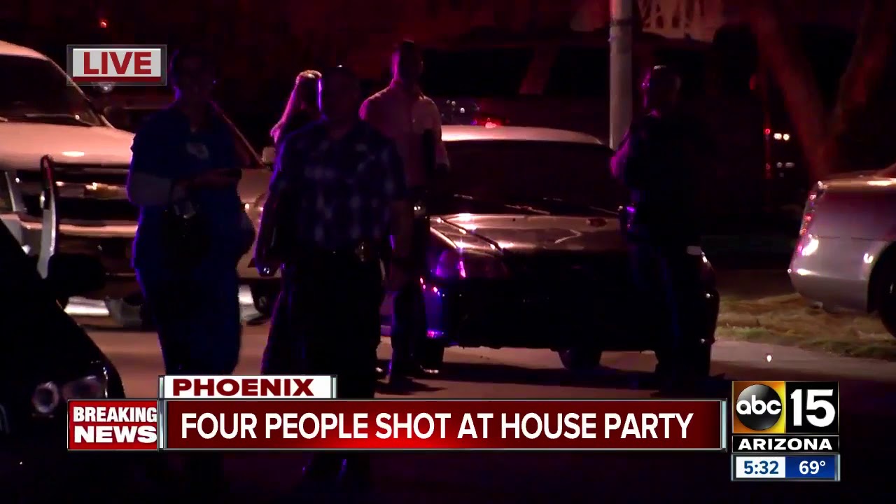 Police investigating after four shot in west Phoenix - YouTube