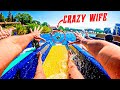 I played a prank on my wife at the  beach funny  epic parkour chase pov    parkour pov funny
