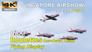 RAAF, Roulettes Aerobatic Team @ Singapore Airshow 2024.2.24 Part4 #planespotting #raaf #roulettes