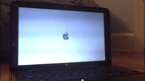 My HP MIni 1000 With Snow Leopard Starting Up