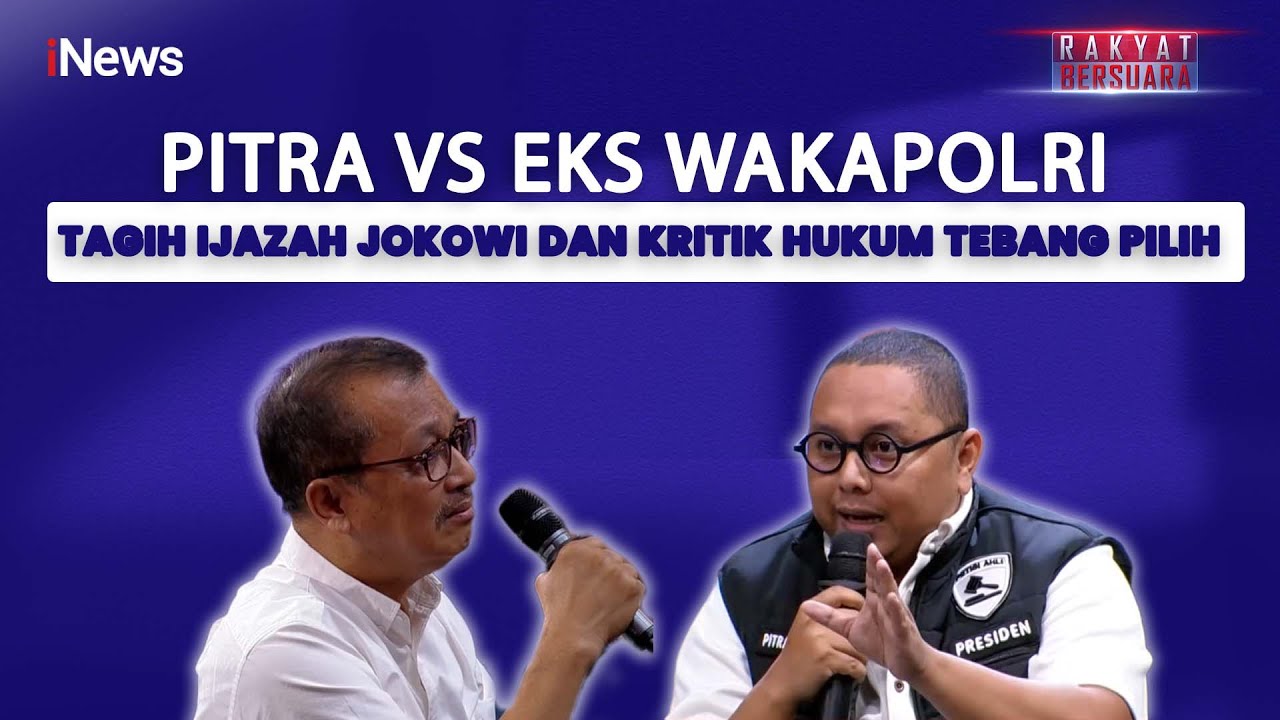 Debat Panas! Pitra dan Eks Wakapolri Beda Pandang soal Ijazah Jokowi dan Rasa Keadilan
