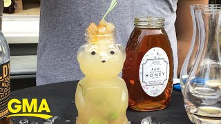 This Herbed Honey Smash cocktail is as sweet as can be l GMA Digital