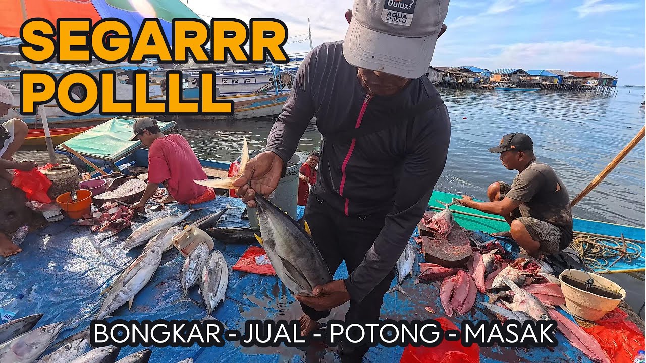 Tuna Segar di Pasar Ikan Jembatan Puri. Datang Jual Potong Masak. Fressshhhh 