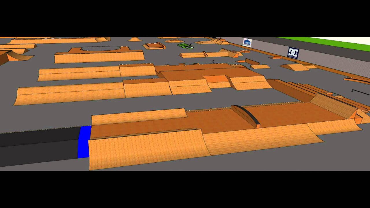 3D rough sketch virtual tour of TSP skatepark