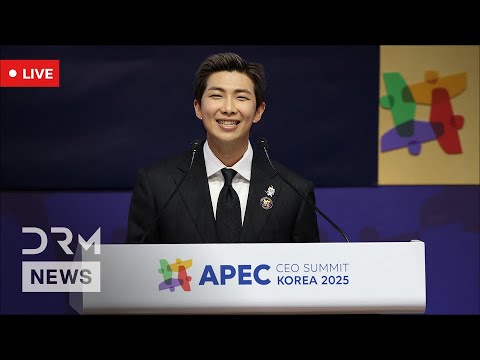 LIVE BTS RM Delivers Speech At APEC CEO Summit In South Korea AA1G
