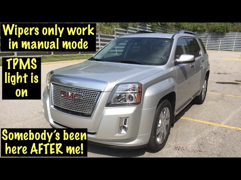 GMC Terrain wipers not working and TPMS repair and somebody "fixed" it after a fender bender