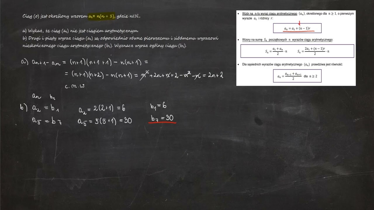 2.38. Ciąg (o) jest określony wzorem aₙ= n(n + 1), gdzie n∈N₊. a) Wykaż, że ciąg (aₙ)...