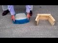 Demoulding a stone block