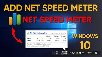 How To Add Internet Speed Meter In Desktop Taskbar Easily | Windows 10